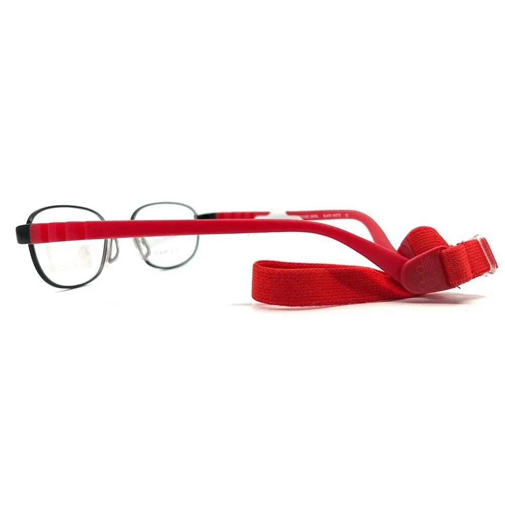 Dilli Dalli fudge swirl Eyeglasses Frame Youth red Full Rim Round 42-15-125
